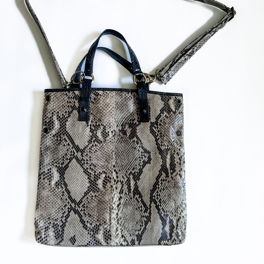 Vintage 90s Authentic Python Snakeskin Handcrafte… - image 2